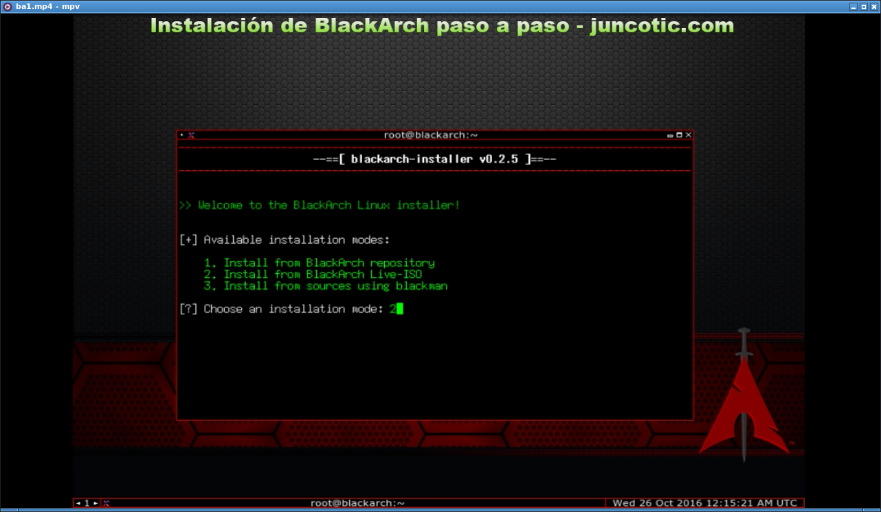 blackarch linux iso install