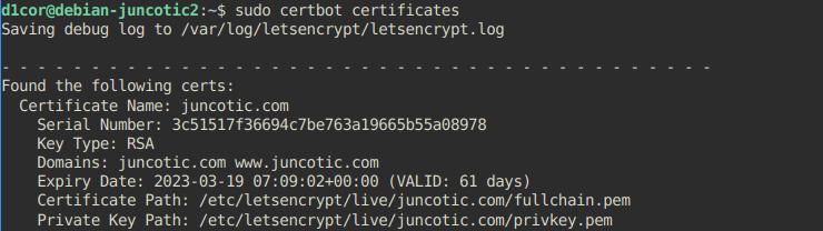 let's encrypt certbot certificates