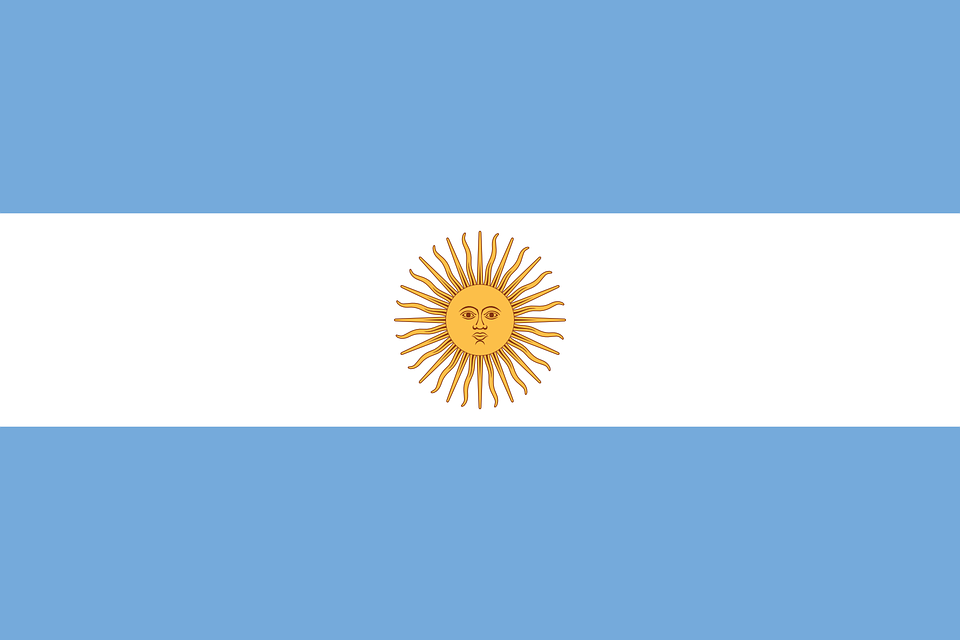 Máscara bandera argentina